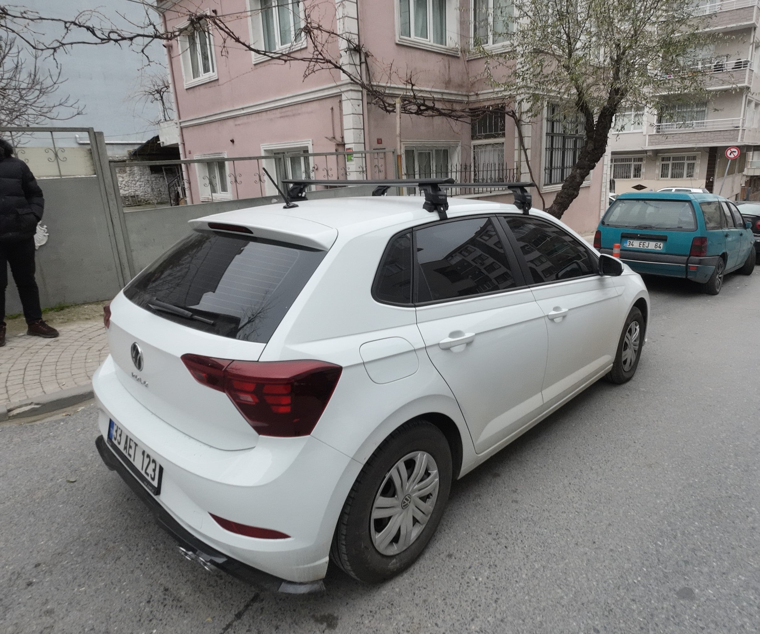 For Volkswagen Polo 5D 2009-2014 Roof Rack Cross Bar Metal Bracket Normal Roof Alu Silver For Volkswagen Polo 5D 2009-2014 Roof Rack Cross Bar Metal Bracket Normal Roof Alu Silver